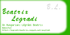 beatrix legradi business card